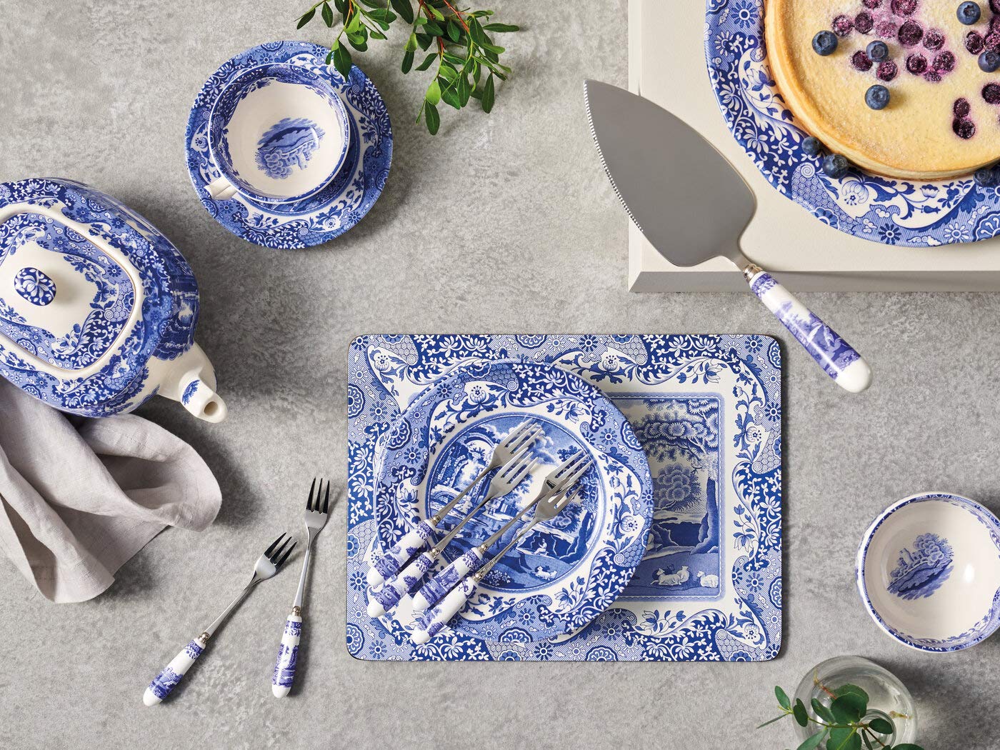 Spode Blue Italian 'SMALL SIZE' Placemats 12 x 9" (Box of 6) - Image 4