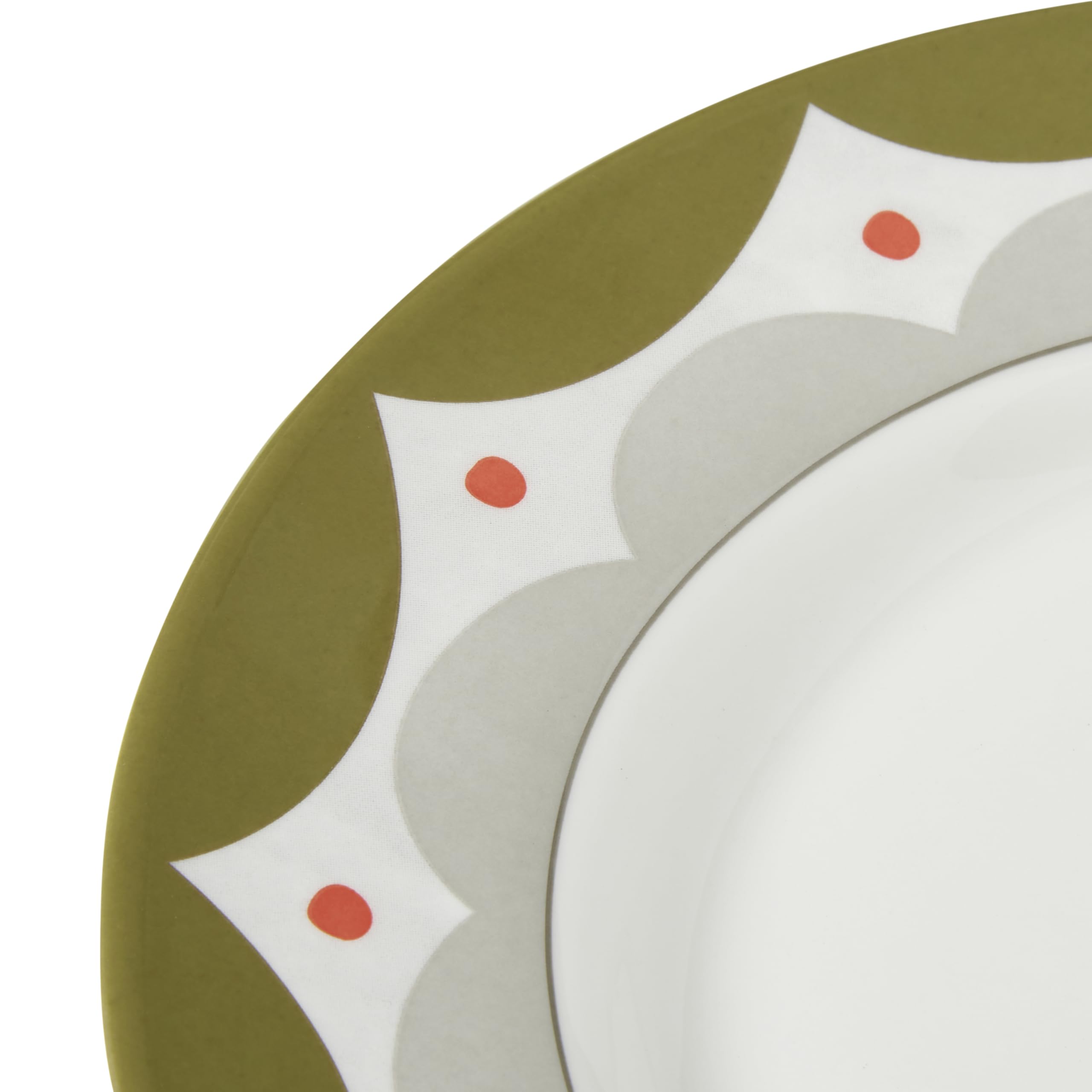 Spode Kit Kemp 8.75" Geo Salad Plate | Geometric Abstract Design | Porcelain | Dishwasher and Microwave Safe | Ideal for Appetizers, Dessert, Snacks | Versatile Serving | Home & Gathering Use - Image 3