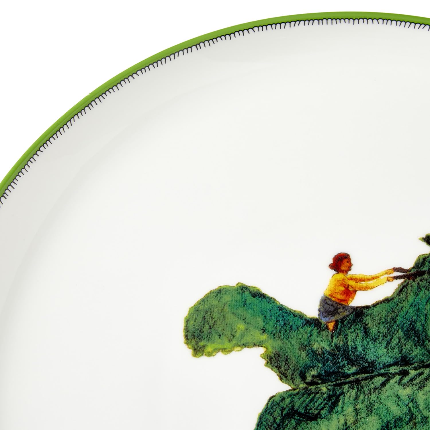 Spode Kit Kemp Doodle 10.7" Cake Stand | Keeping Trim Tagline | Fine China | Dishwasher Safe | Elegant Presentation | For Showcasing Cakes & Pastries | Ideal for Celebrations & Special Occasions - Image 5